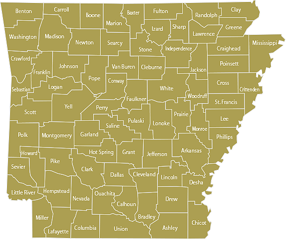 Arkansas State Map
